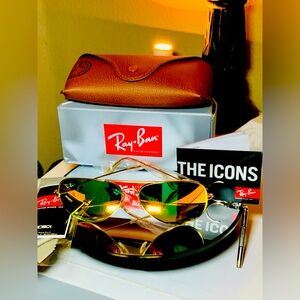 "HOSTPICK" Ray-Ban Aviator RB3025 Large Frame Unisex Sunglasses-TIMELESS CLASSIC